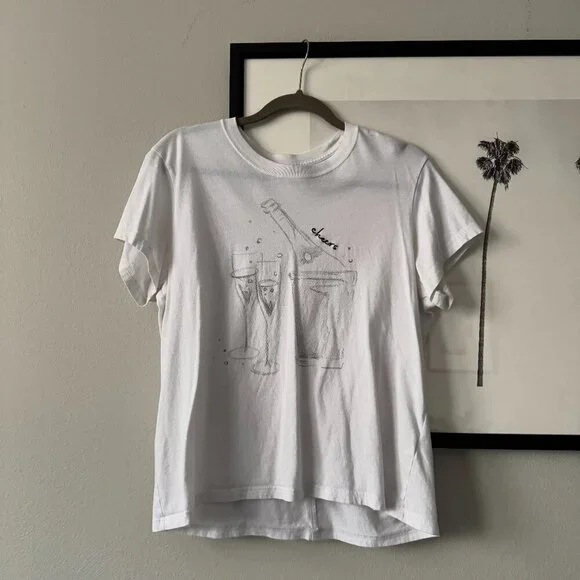 Abercrombie & Fitch | NWOT Graphic Short Sleeve T-Shirt in White Size Large - Picture 2 of 8